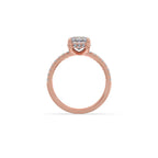 Emerald-Cut Diamond Solitaire Ring in Yellow Gold – Classic Elegant Engagement Style