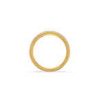 Triple Row Diamond Band Ring in Yellow Gold – Sparkling Eternity Style