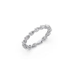 Eternity Diamond Band Ring – Yellow Gold with Oval Lab-Grown Diamonds
