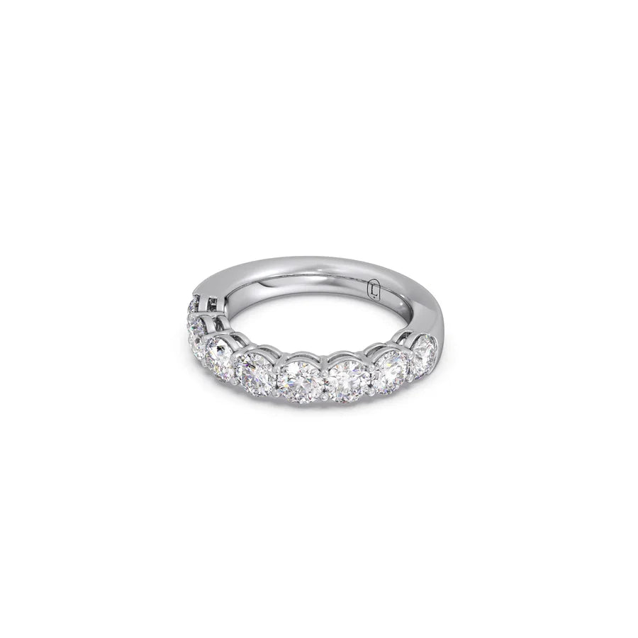 Classic Round Diamond Band in Yellow Gold – Full Eternity Style