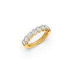 Classic Round Diamond Band in Yellow Gold – Full Eternity Style