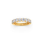 Classic Round Diamond Band in Yellow Gold – Full Eternity Style
