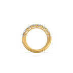 Classic Round Diamond Band in Yellow Gold – Full Eternity Style