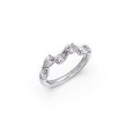 Pear & Oval Diamond Band Ring for Women – Elegant Gold Diamond Ring – Minimal & Sparkling Style