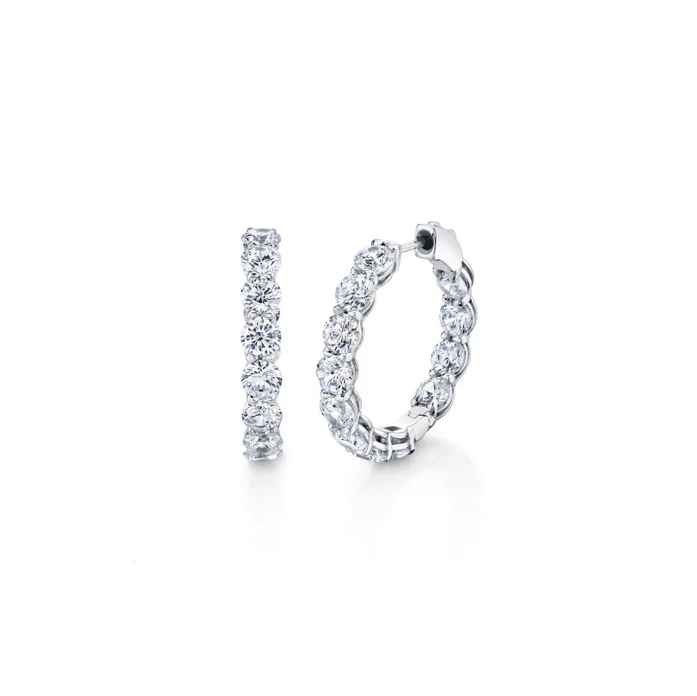 Olivia Lab Diamond Inside Out Hoops