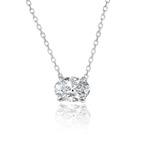 1ct Oval Diamond Pendant