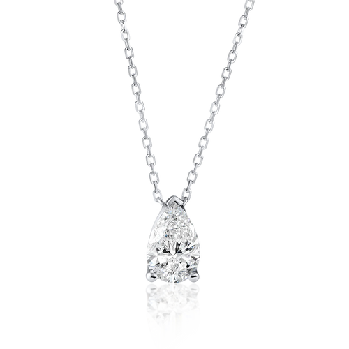 1ct Pear Diamond Pendant