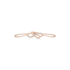 Infinity Diamond Bracelet in Yellow Gold | Love & Forever Symbol