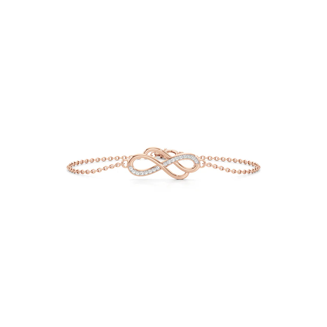 Infinity Diamond Bracelet in Yellow Gold | Love & Forever Symbol