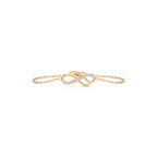 Infinity Diamond Bracelet in Yellow Gold | Love & Forever Symbol