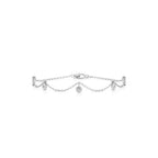 Drape Diamond Bracelet in Yellow Gold – Elegant Drop Style Chain