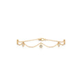 Drape Diamond Bracelet in Yellow Gold – Elegant Drop Style Chain