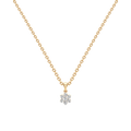 Classic Bloom Diamond Pendant – Elegant White Gold Necklace