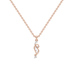 Twisted Vine Diamond Pendant Necklace – 14K White Gold or Yellow Gold | Modern Elegant Jewelry