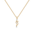 Twisted Vine Diamond Pendant Necklace – 14K White Gold or Yellow Gold | Modern Elegant Jewelry