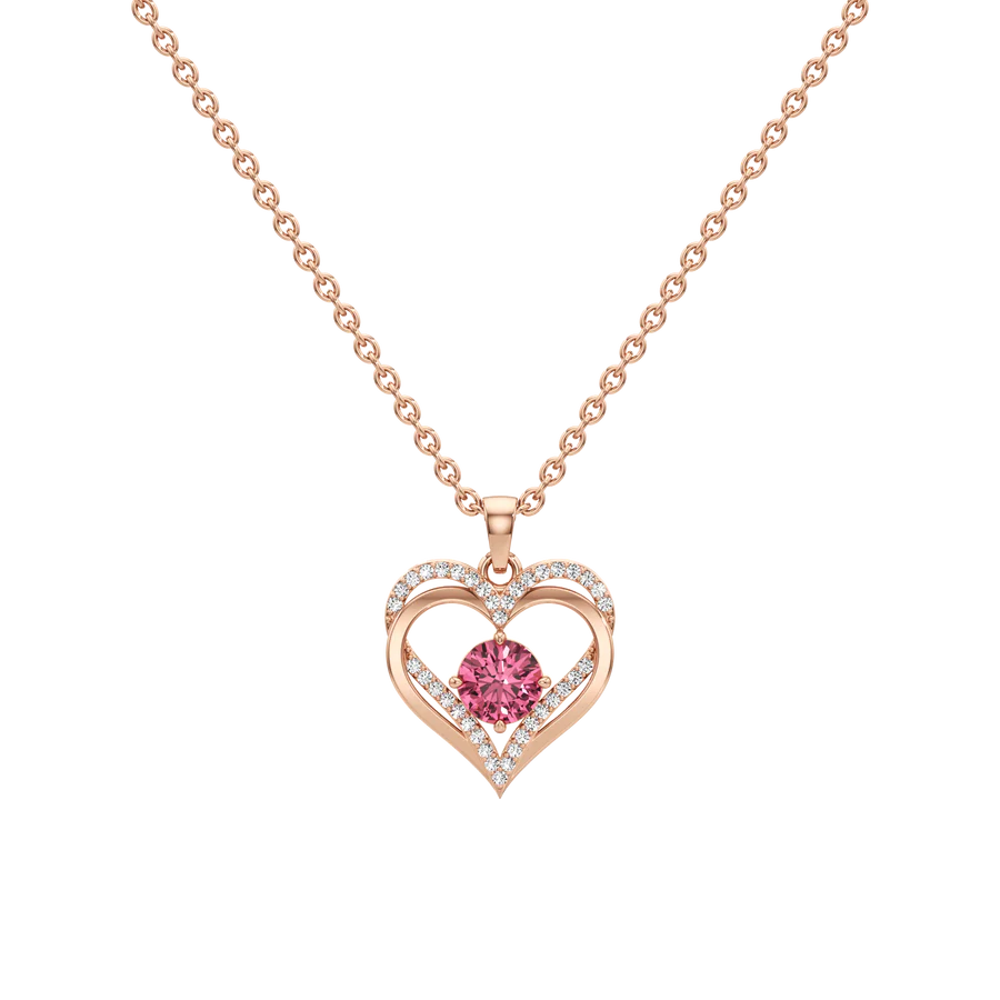 Minimal Heart Diamond Earrings – Dainty Rose Gold Fashion
