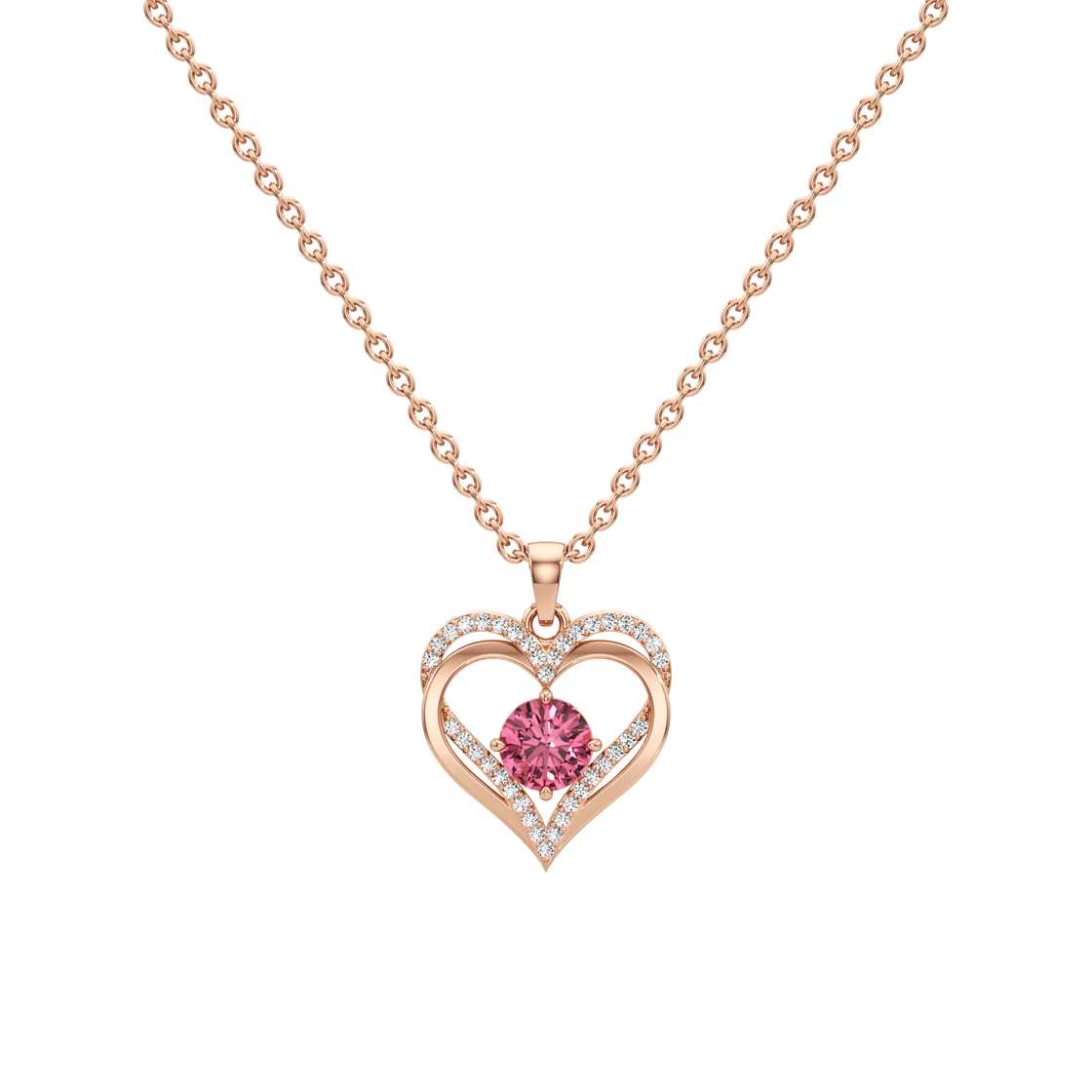 Minimal Heart Diamond Earrings – Dainty Rose Gold Fashion