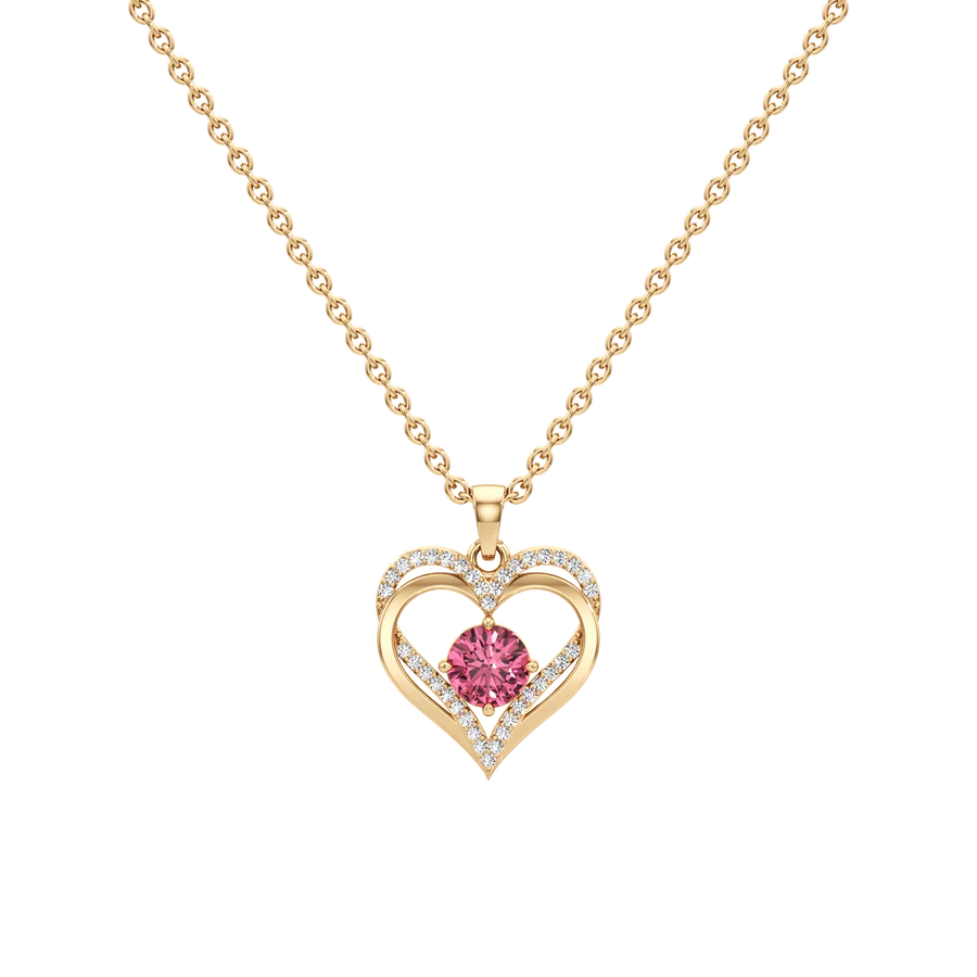 Minimal Heart Diamond Earrings – Dainty Rose Gold Fashion