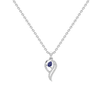 Elegant Loop Pendant – Stylish White Gold Statement Jewelry