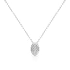 Gold Oval Diamond Pendant Necklace – 14K Yellow Gold Elegant Chain for Women