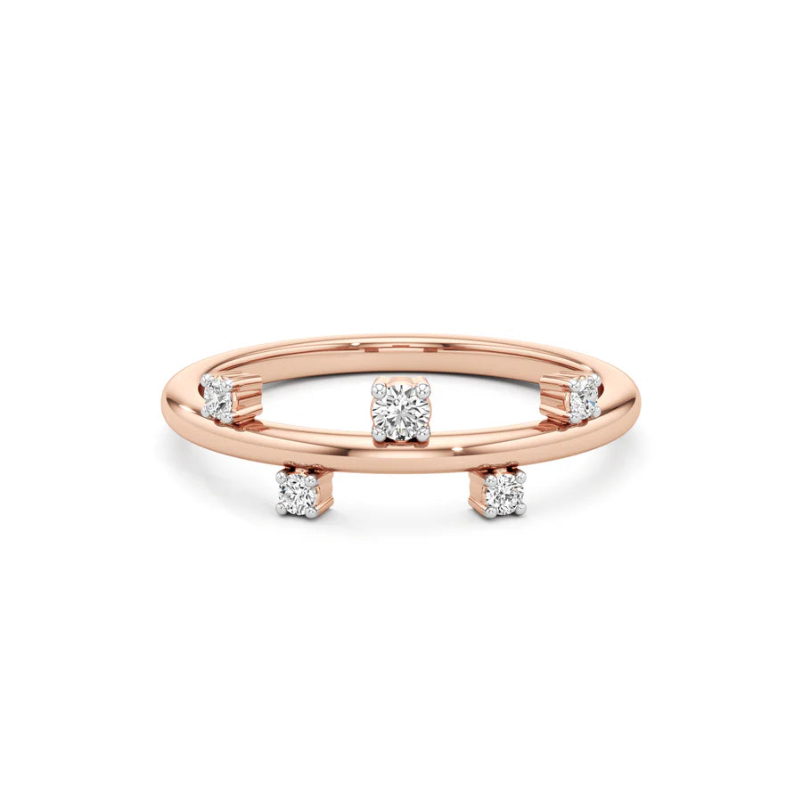 Halo Spark Diamond Stud Earrings – 14K Yellow Gold Daily Wear Jewelry