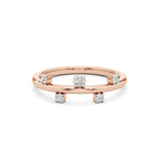 Halo Spark Diamond Stud Earrings – 14K Yellow Gold Daily Wear Jewelry