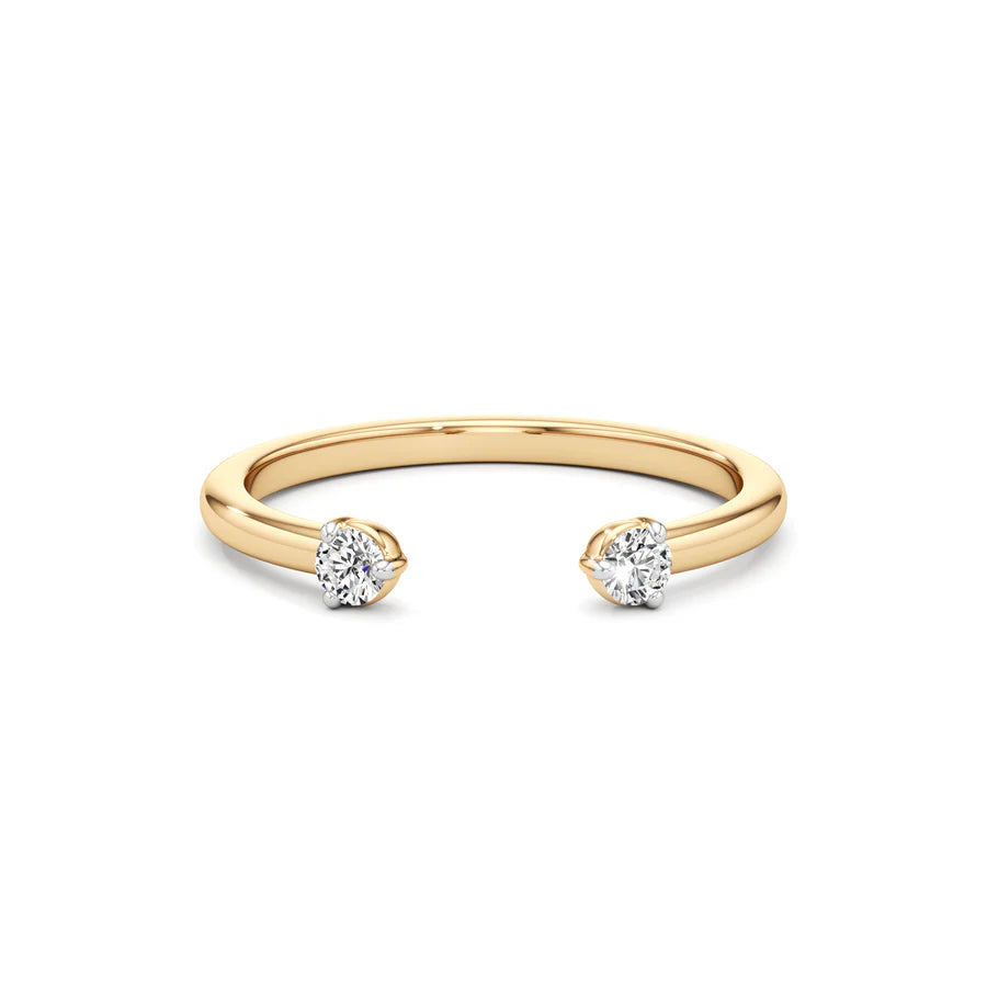 Triple Petal Floral Studs – 14K Rose Gold Diamond Earrings
