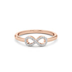 Triple Petal Floral Studs – 14K Rose Gold Diamond Earrings