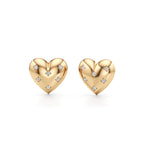 Minimal Heart Diamond Earrings – Dainty Rose Gold Fashion