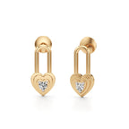 Modern Bloom Studs – Sleek Rose Gold with Certified Diamonds