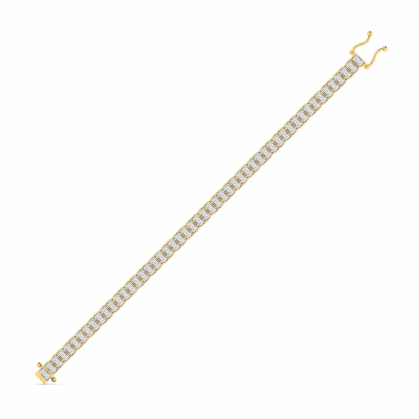 2 Carat Emerald Cut Diamond Tennis Bracelet