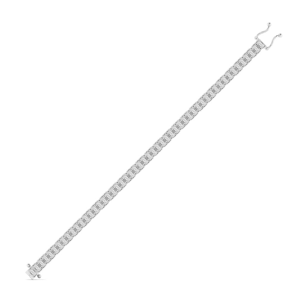 2 Carat Emerald Cut Diamond Tennis Bracelet
