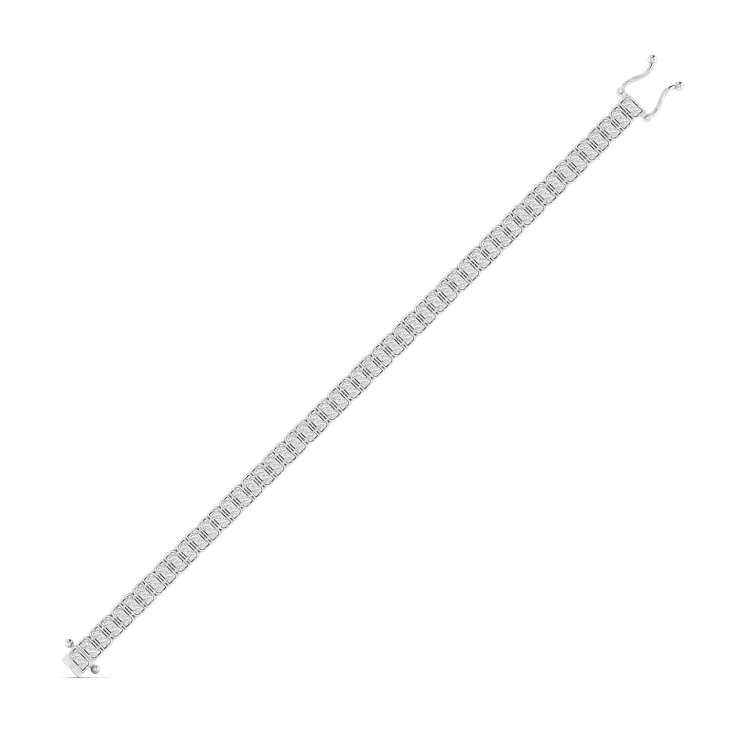 2 Carat Emerald Cut Diamond Tennis Bracelet