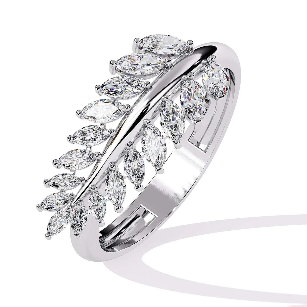 Leaflet Lab Grown Diamond Ring