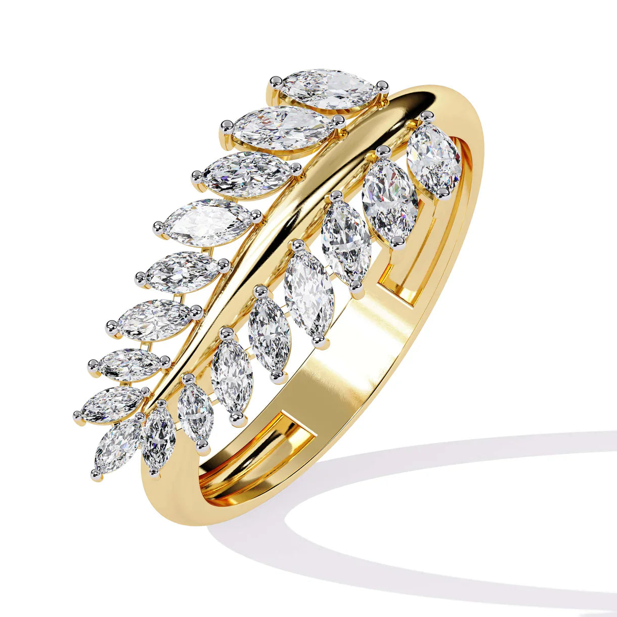 Leaflet Lab Grown Diamond Ring