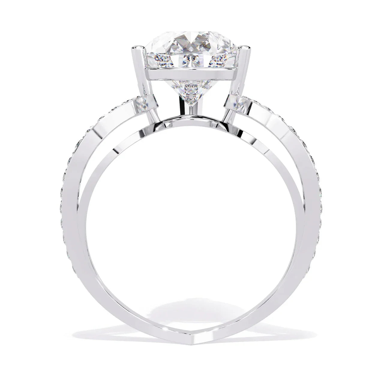 Lab-Grown Pear Diamond Ring